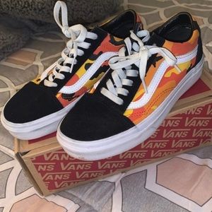 Vans Old Skool Pop Camo Orange Low Tops